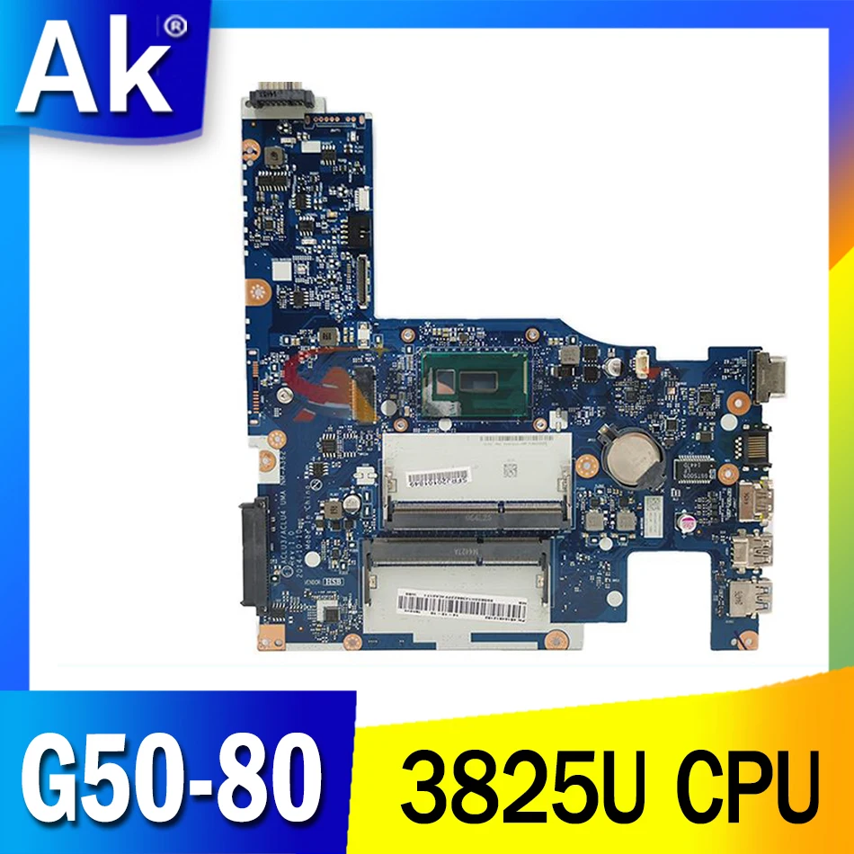 

FRU 5B20K07066 For Lenovo Ideapad G50-80 G50-70 Laptop motherboard ACLU1/ACLU2 UMA NM-A362 3825U DDR3L Tested