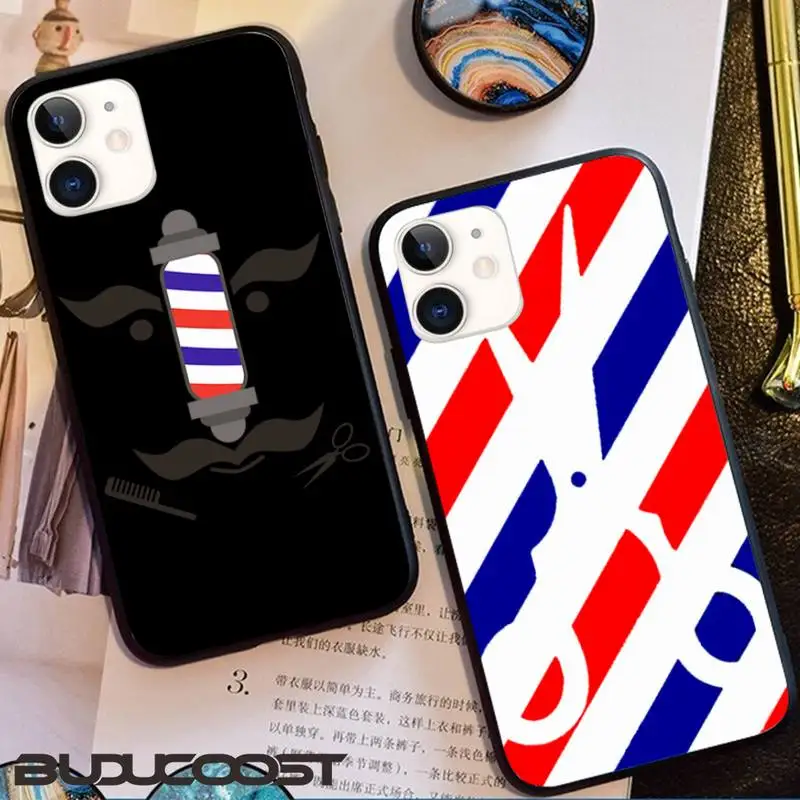 Чехол для телефона Barbershop с ножницами IBAFFI iphone 11 Pro11 Pro Max X XS XR MAX 8plus 7 6S plus 5s se 7plus |