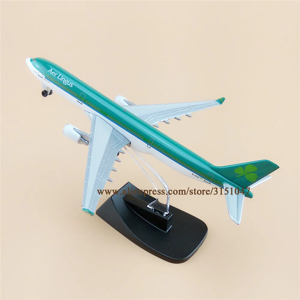 Модель самолета Aer Lingus A330 из металлического сплава 14 см | Игрушки и хобби
