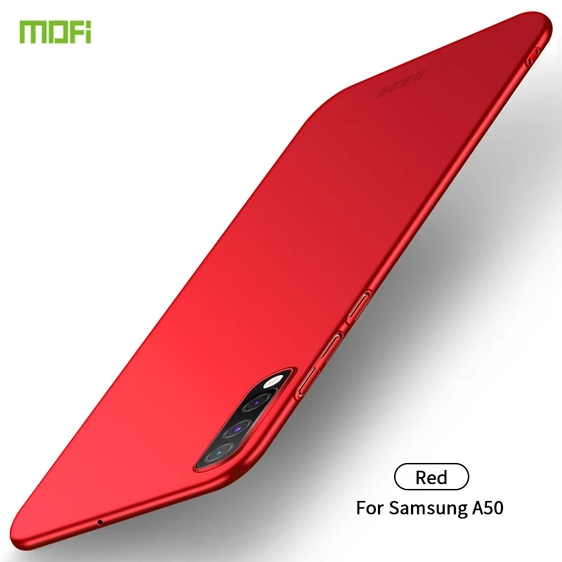 MOFi для samsung Galaxy A50 чехол для ПК жесткий защитный чехол для samsung S10 Plus A40 A20S A10S A70 A60 A50S S10 Lite - Цвет: Красный