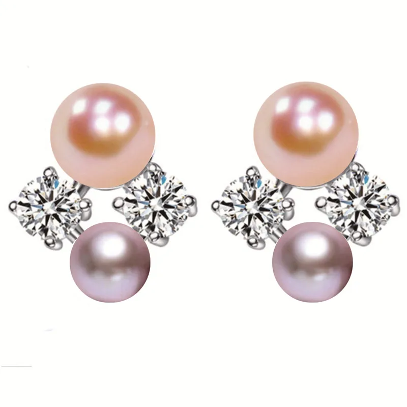 Серьги женские из серебра 925 пробы с натуральным пресноводным жемчугом |