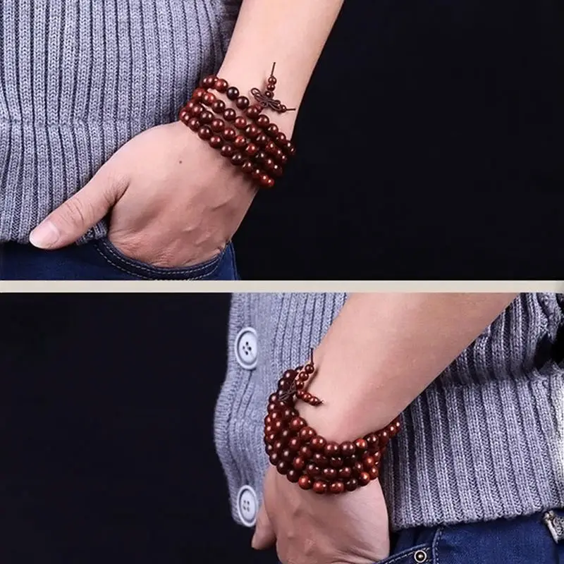 1 шт. Бусы из сандалового дерева мала буддийский Будда медитация 108 молитвенный