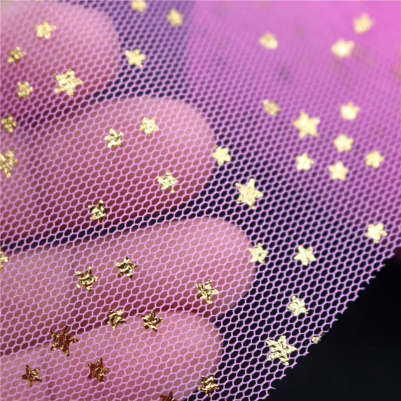 Мягкие блестки со звездами 6 см * 20 ярдов Тюлевая ткань юбка-пачка для будущей мамы