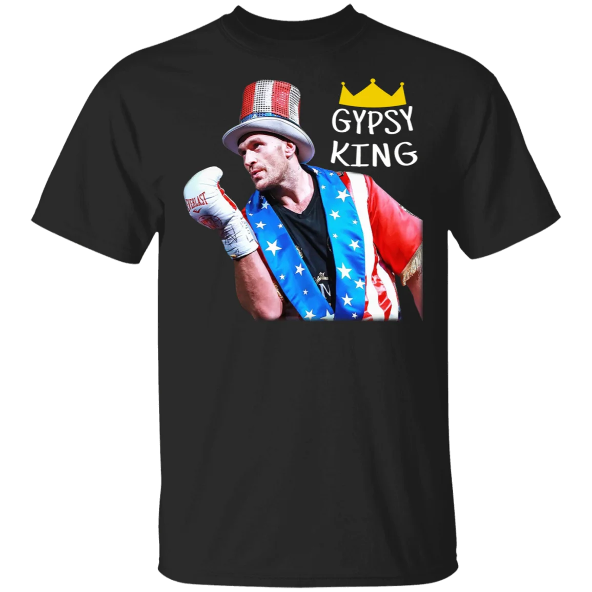 

Tyson Fury The Gypsy King Fight Deontay Wilder T-Shirt World Heavyweight Boxing Champion Cotton O-Neck Short Sleeve T Shirt