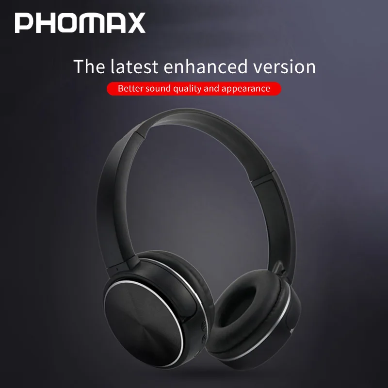 Беспроводные Bluetooth наушники PHOMAX с активным шумоподавлением быстрая зарядка