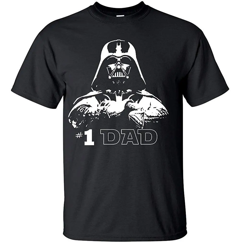 Голубая Лагуна модная мужская футболка со Звездными войнами No1 номер один папа #1