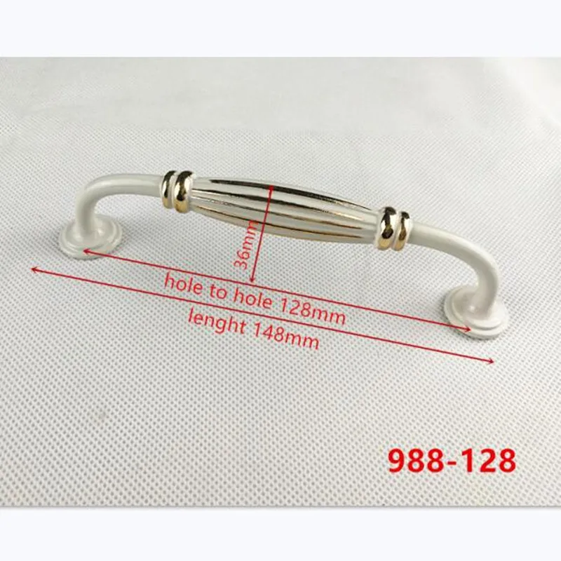 Ручки для кухонного шкафа из цинкового сплава цвет белый и золотой|Ручки шкафа| |