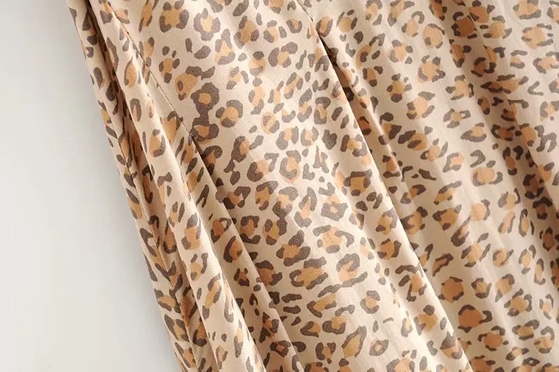 Женское пляжное платье с леопардовым принтом длинное богемное без рукавов из