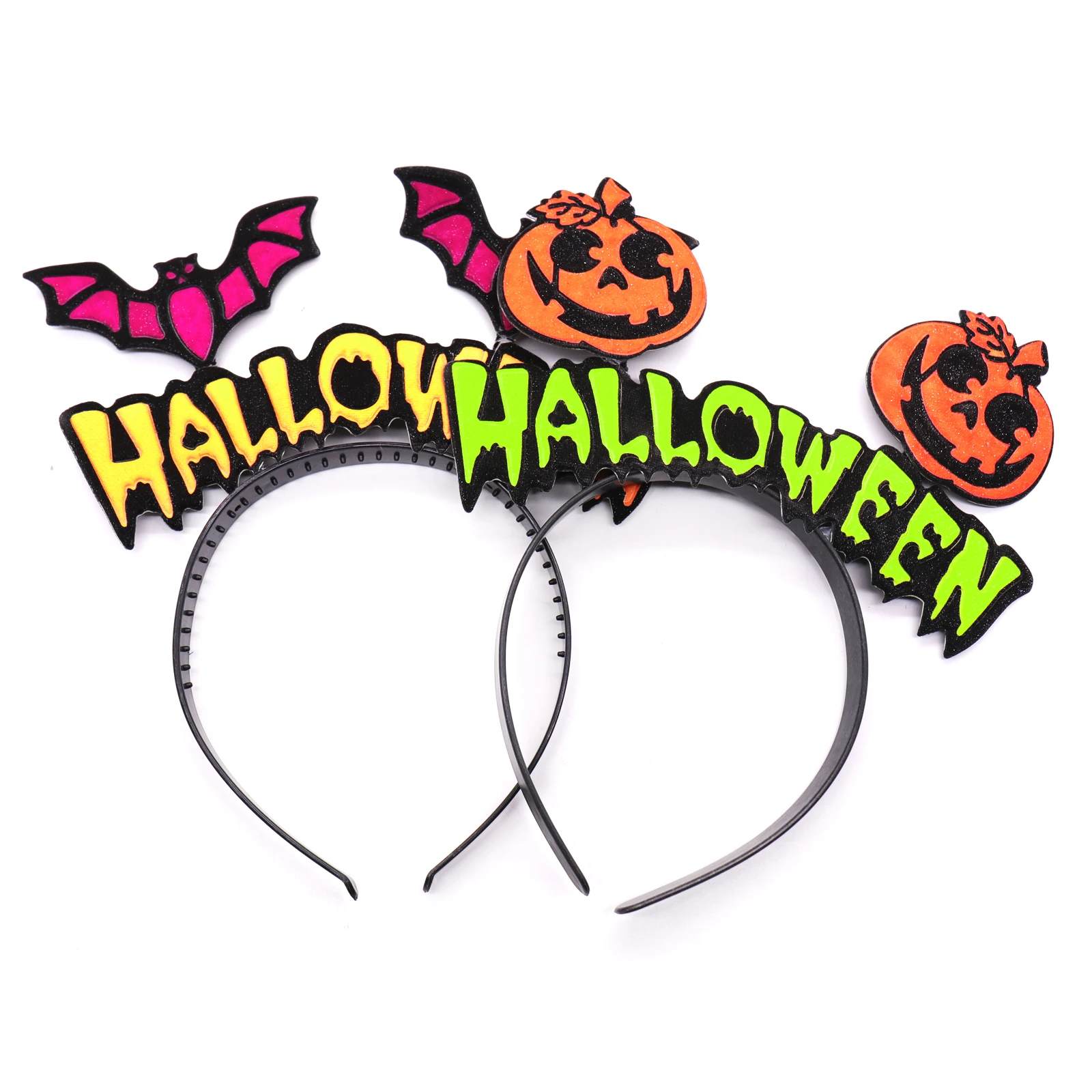 1 шт. милые повязки для волос на Хэллоуин скелеты летучие мыши крылья тыква