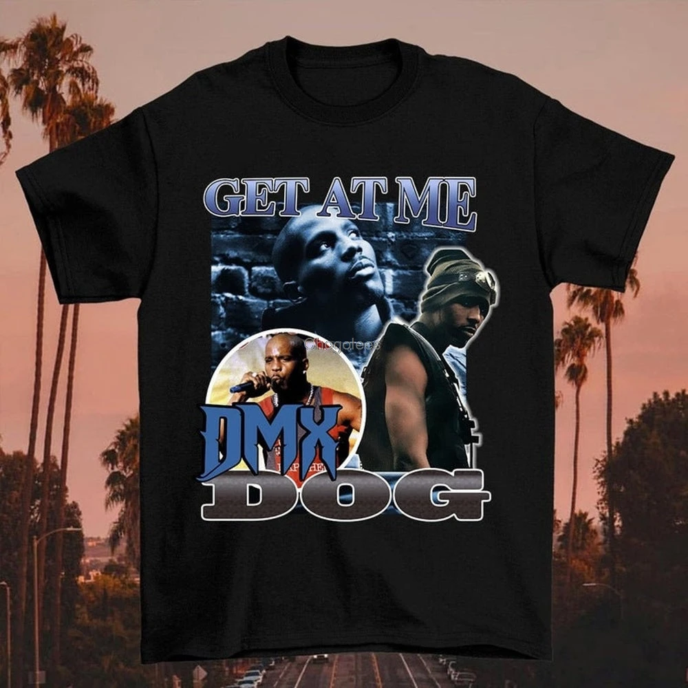Футболка VTG Dark Man X_Dmx _ Get At Me в стиле хип хоп футболка альбома Rapper 999 World Tour Черная