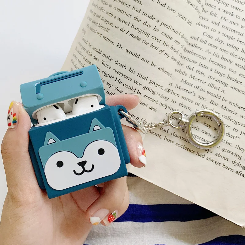 Чехол для AirPods с милым 3D рисунком авокадо, чехол для наушников Apple Airpods 2, силиконовый чехол для наушников Air pods, ремешок для наушников - Цвет: Style 15