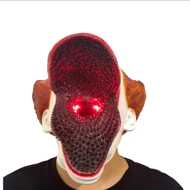 Маска клоуна ужаса маска Стивена Кинга Pennywise глаза блестят латекс Хэллоуин