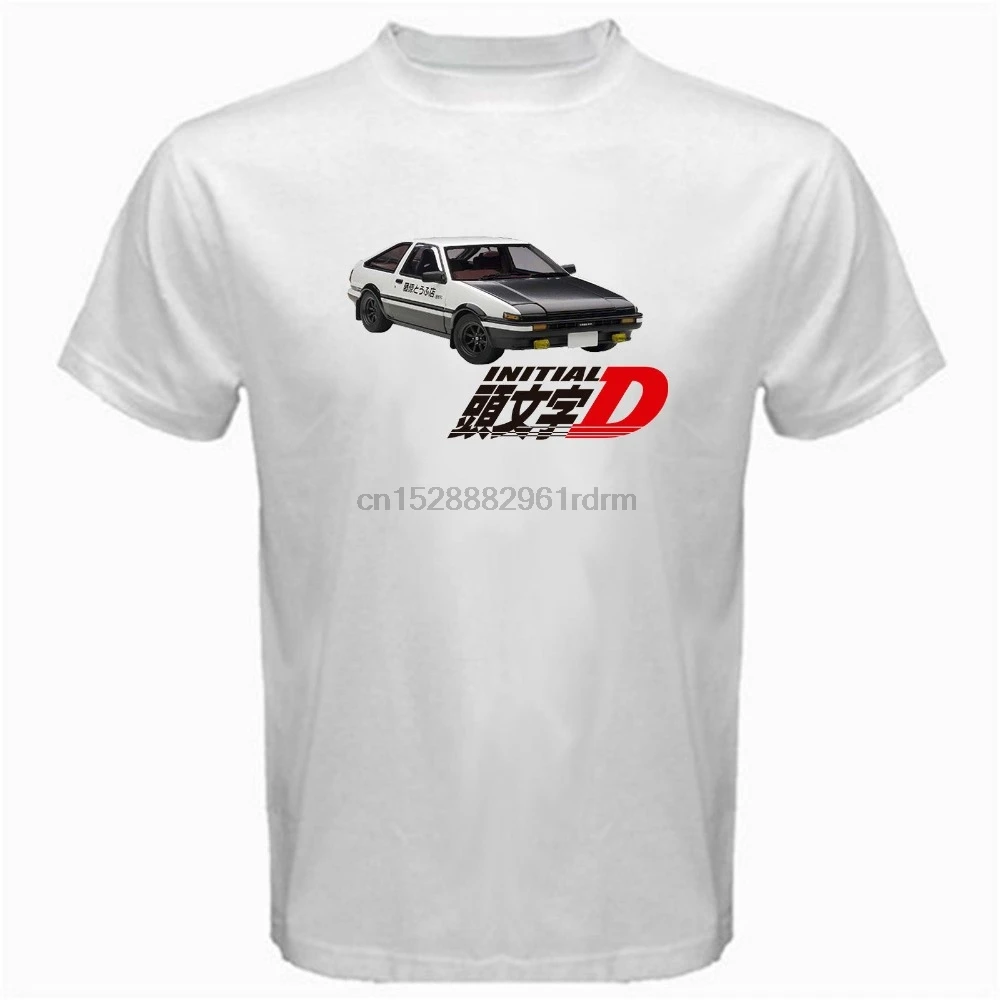 Лето 2018 Новый начальный D AE86 аниме Япония trueno takumi drift racinger fujiwara футболка