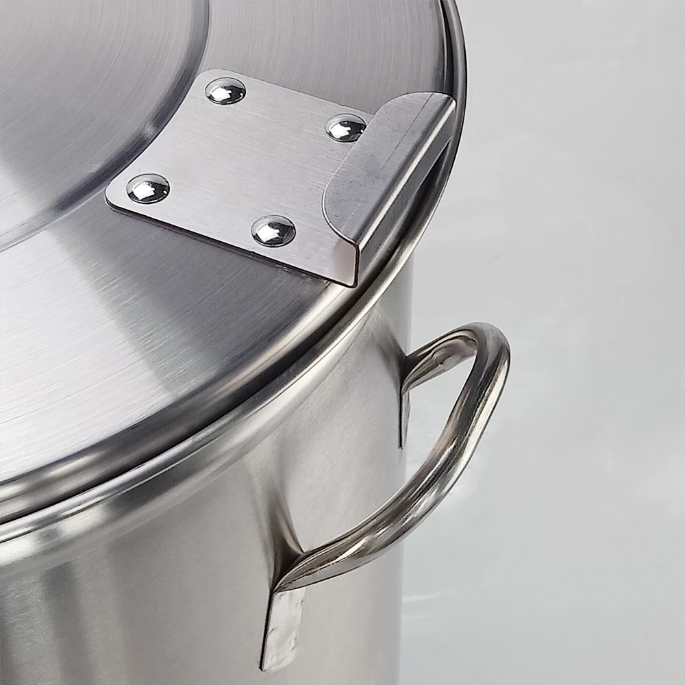 100л Коммерческая педаль мусорное ведро большой емкости из нержавеющей стали для