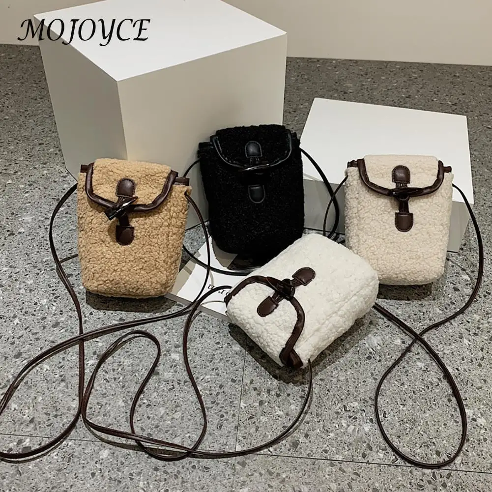 

Womens Square Bag Retro All-match Small Bag Wool Luxury Messenger Shoulder Bags Lamb Hair Shoulder Bag