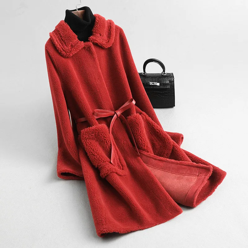 

Женское меховое пальто 2020, зимняя куртка, Натуральная шерсть, пальто и куртки, Женская Корейская верхняя одежда, Chaqueta Mujer My