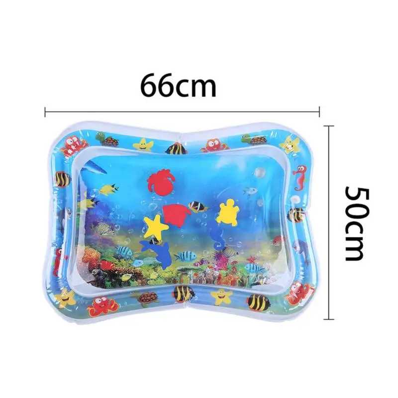 

Baby Water Mat Infant Tummy Time Playmat Fun Activity for Sensory Stimulation Necessary Baby Inflatable Water Play Mat