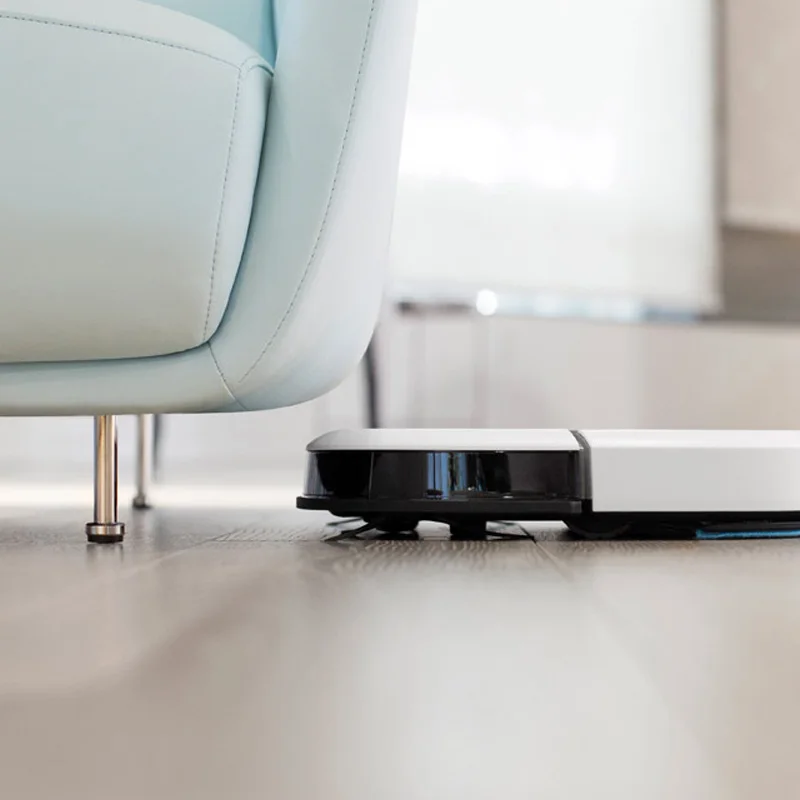 Робот пылесос для сухой и влажной уборки ECOVACS DEEBOT Slim 2 серый Тонкий уборка в