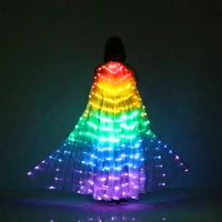 stage performance props led wings women dance accessory dj led dance wings light up wing led dance wings 5 colors without stick