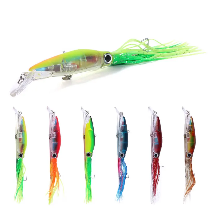 1 шт. 14 см 40g Пластик приманок Осьминог рыболовные приманки бас воблер карп форель