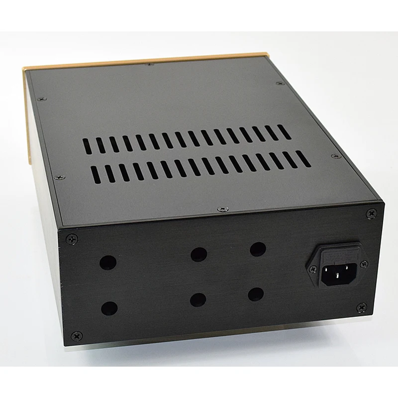 

Vogue 308*218*92MM All Aluminum Preamp Decoding Amplifier Chassis Box House DIY Enclosure With Knob Switch Amplifier Case Shell
