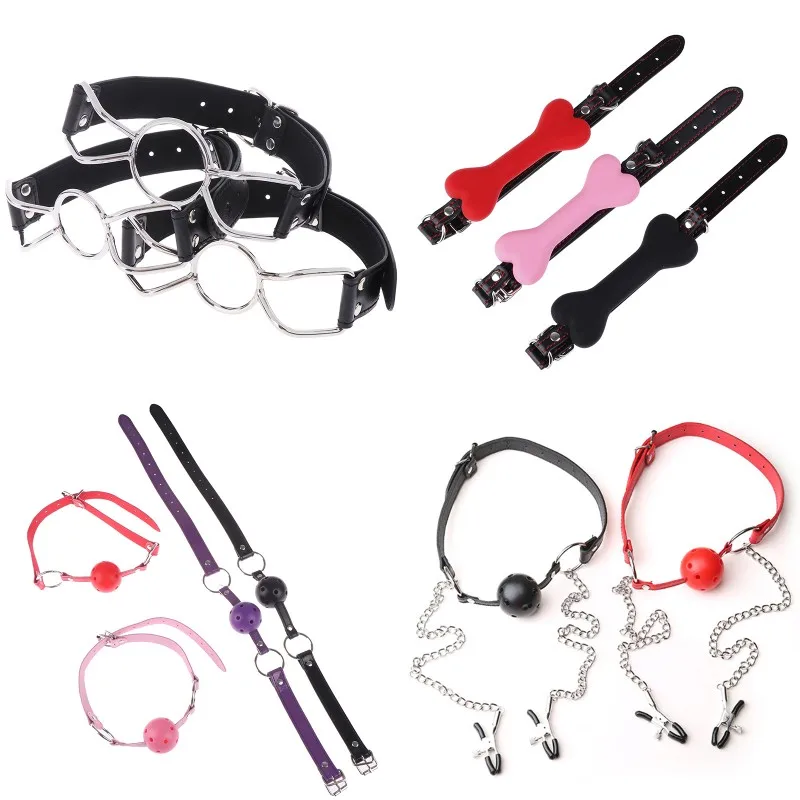 Секс открытый рот кляп жгут оральная фиксация нейлоновая лента мяч для рта