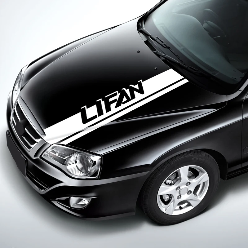 Автомобильные наклейки s для Lifan Solano X60 крышка капота виниловая пленка Длинные