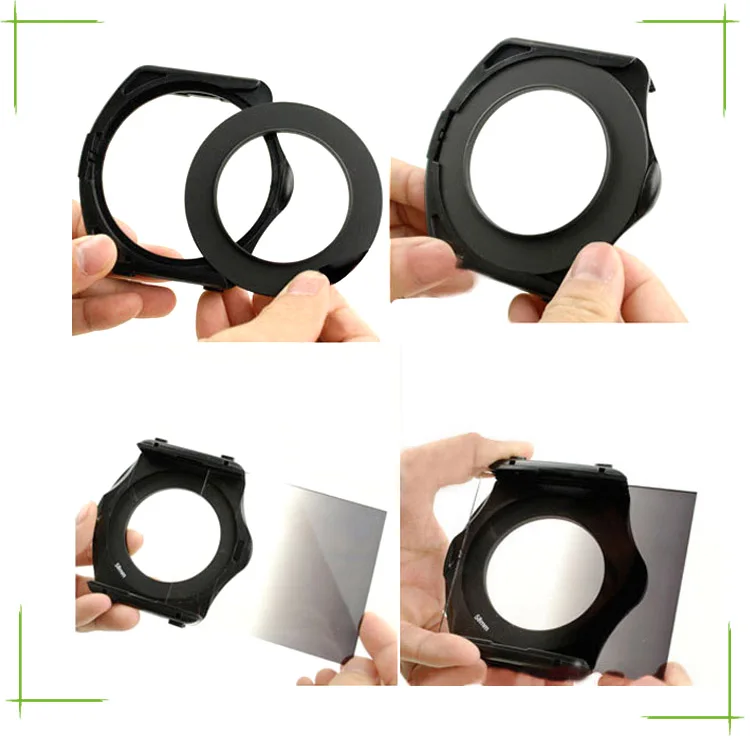 

49/52/55/58/62/67/72/77/82mm rings insert square filter adapter ring aluminum alloy for cokin p series filter dslr camera
