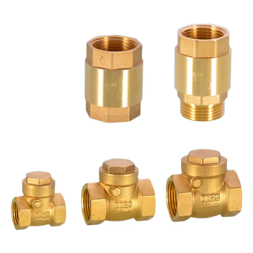 

Brass One Way Check Valves Bsp 1/2" 3/4" 1" Male/Female Thread Non Return Valve