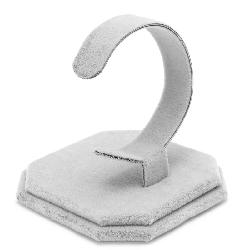 Velvet C Type Design Jewelry Bracelet Bangle Watch Display Rack Stand Holder New | Украшения и аксессуары