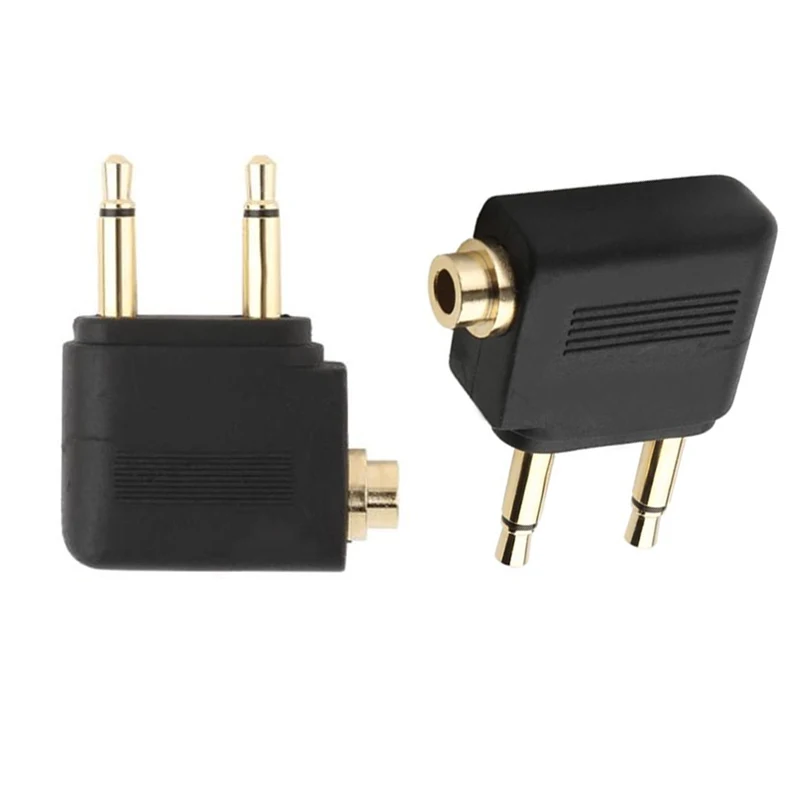 2 шт. 3 5 мм разъем аудио конвертер наушников сплиттер адаптер Золото Никель