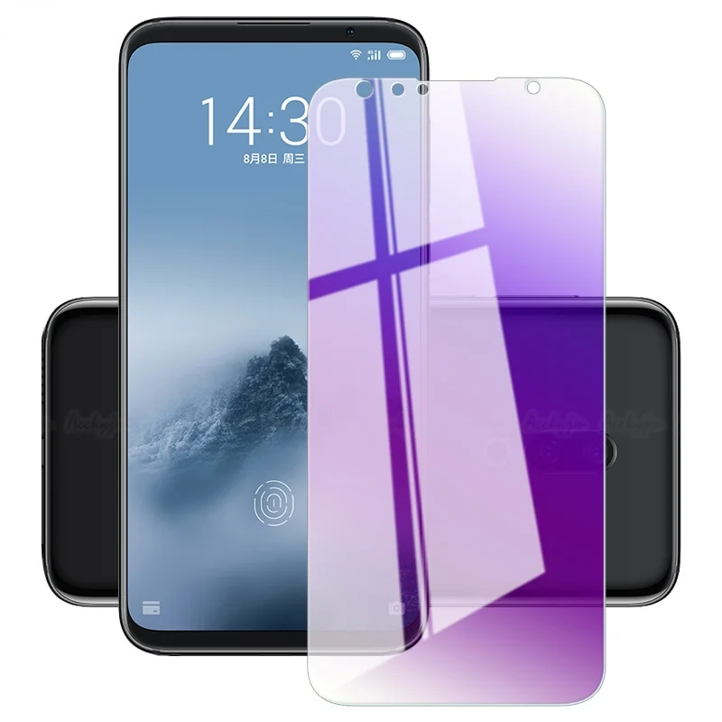 

For Meizu Note 9 8 16S Pro 16TH Plus 16X 16T 16XS Full Cover Anti-blue Tempered Glass For Meizu 15 16 Plus Screen Protector