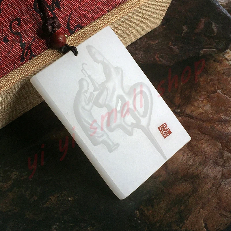 

Taoist Products, Hetian green jade, true shape map of the five Mountain, талисман подвеска, чтобы защитить злых духов и защитить