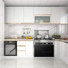 Белые контактные бумажные виниловые самоклеющиеся обои для спальни, гостиной, мебели, украшения, блестящие водостойкие наклейки сделай сам, 5 м