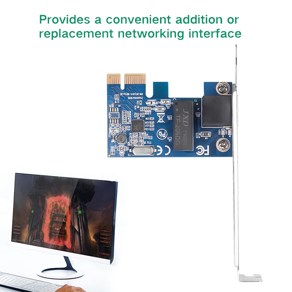 Сетевая карта Kebidu PCI Express PCI-E гигабитная Ethernet-контроллер 10/100/1000 Мбит/с адаптер RJ45 Lan