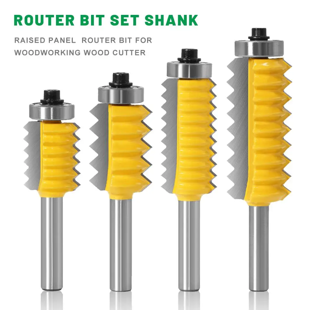 

8mm Shank Finger Joint Glue Milling Cutter Raised panel V joint Router Bits for Wood Tenon Woodwork Cone Tenoning Bit