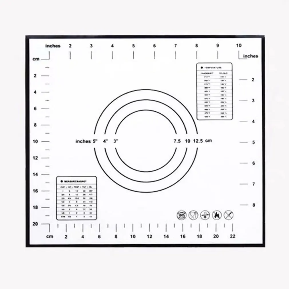 

Non-Stick Silicone Baking Mat Pad Baking Sheet Glass Fiber Rolling Dough Mat Cookie Macaron Baking Mat Pastry Tools