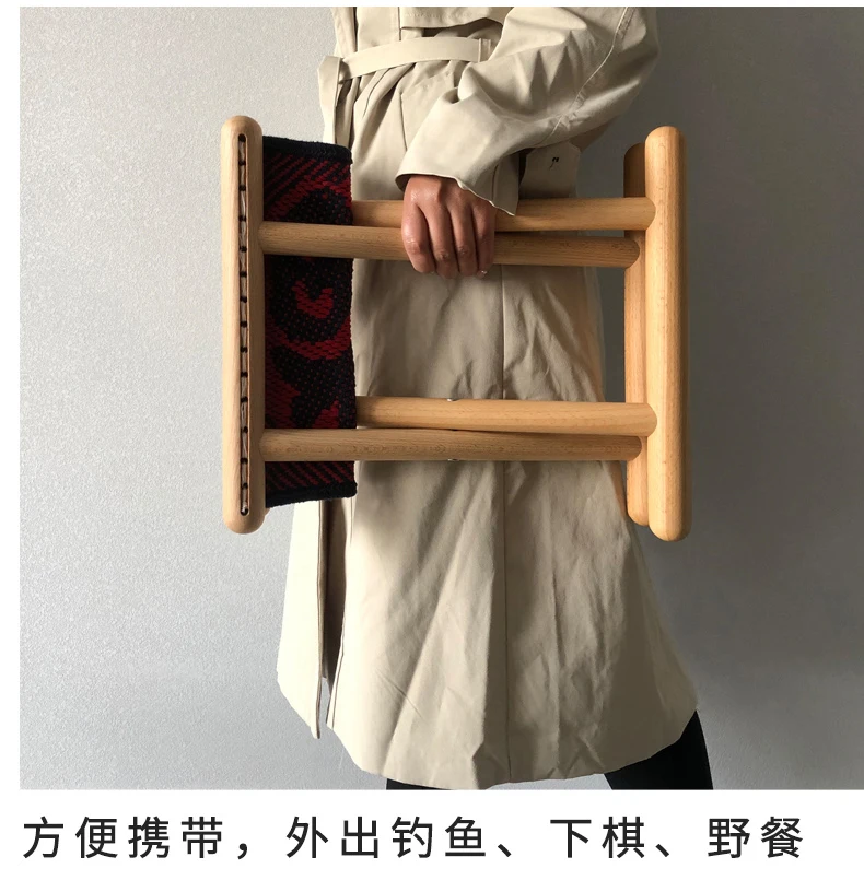 Портативное кресло для рыбалки Mazar из твердой древесины складной стул Букового