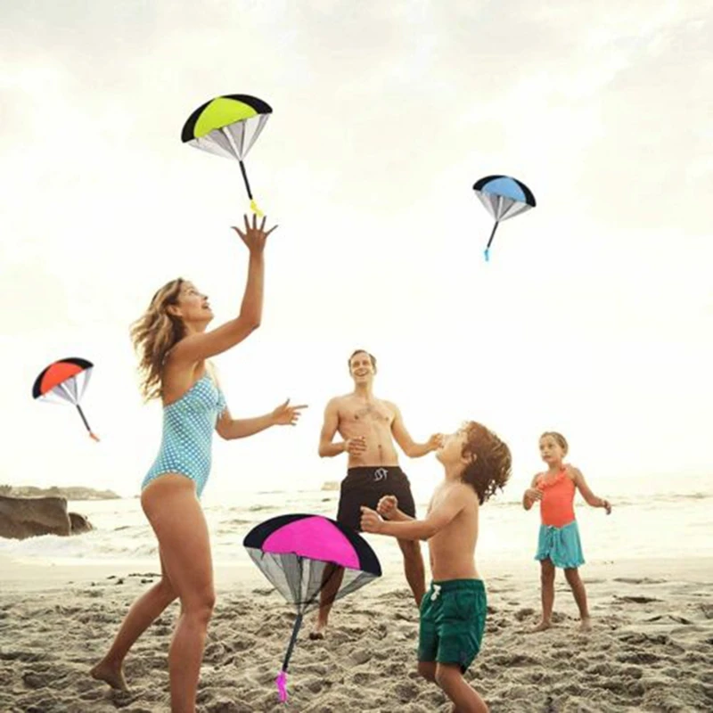 

Hand Throwing Mini Soldier Parachute Funny Toy Kid Outdoor Game Play Educational Toys Fly Parachute Sport For Children Toy