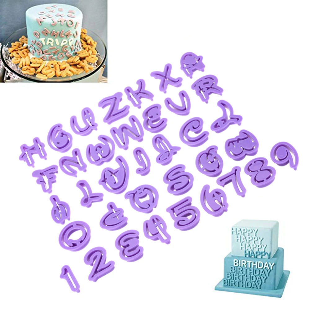 36 шт. числа буквы алфавита в форме режущие инструменты для печенья мастики формы