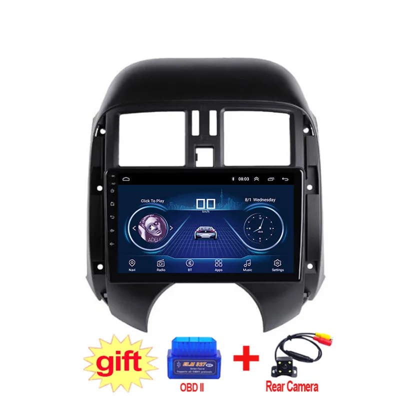 9 дюймов IPS и 2.5D сенсорный экран Android 8 1 автомобильный DVD GPS навигатор для Nissan sunny 2011