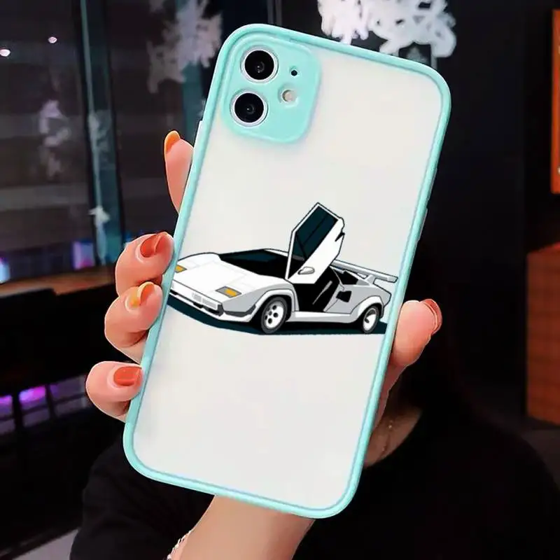 

Old school Sports Cars Male Men cool Phone Cases Matte Transparent for iPhone 7 8 11 12 s mini pro X XS XR MAX Plus cover funda