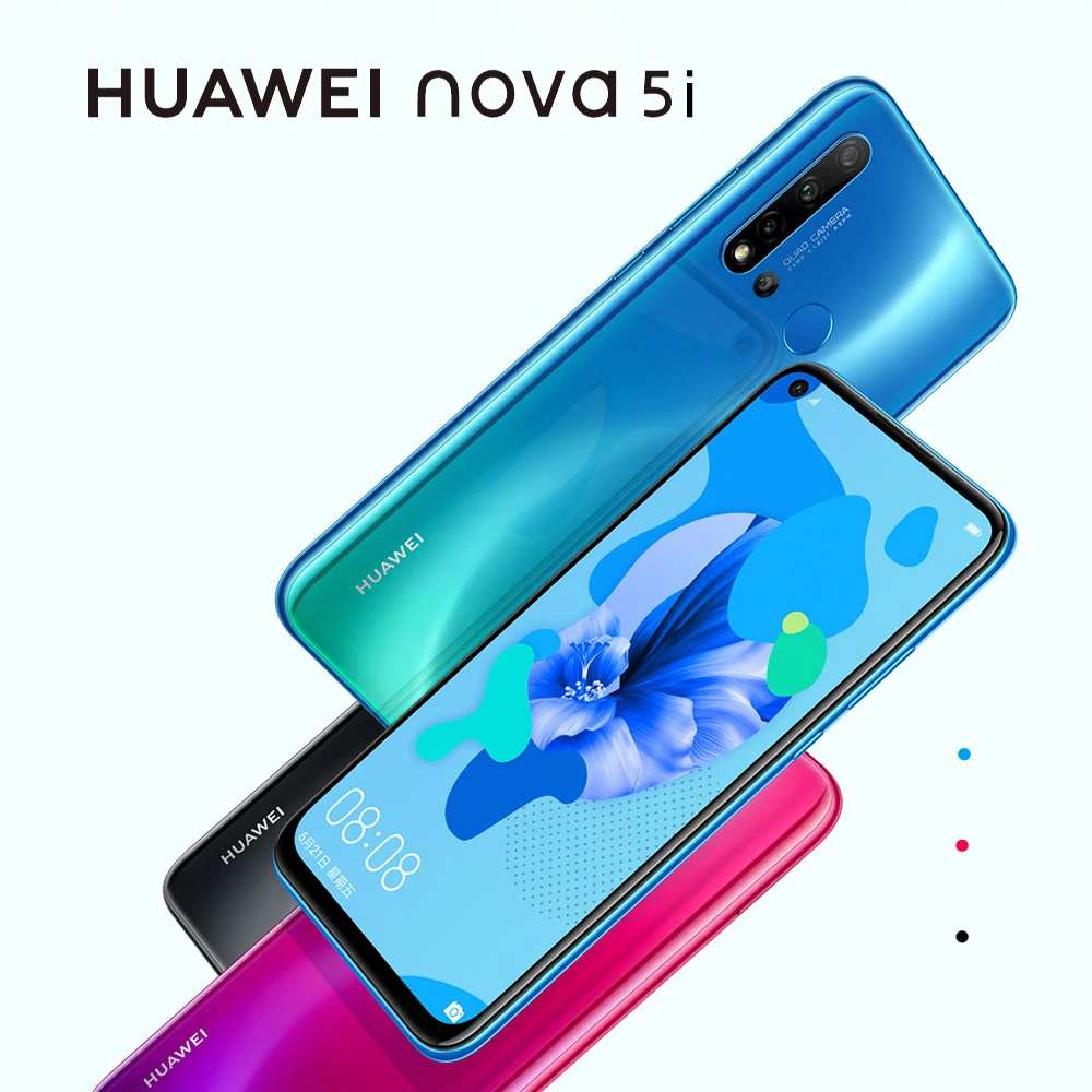 Huawei Nova 5i смартфон 6 ГБ 128 ГБ 6,4 дюйма Android 9,0 мобильный телефон 2310x1080 type-C мобильный телефон 710 МП Kirin