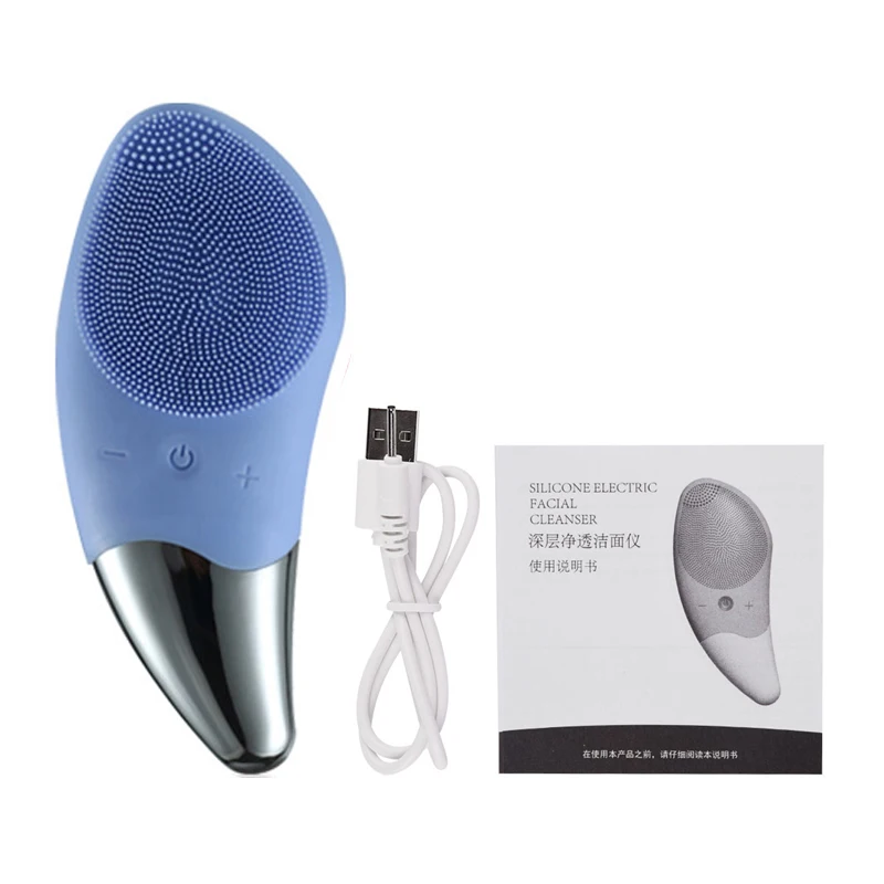 

10 pieces of Silicone Electric Face Cleansing Brush Facial Massage Brush for dropshipping and VIP