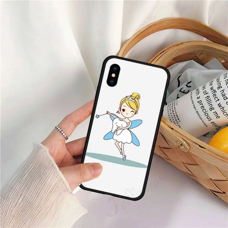 

Dental implant Dentist Teeth cartoon Phone Case for iPhone 11 12 pro XS MAX 8 7 6 6S Plus X 5S SE 2020 XR