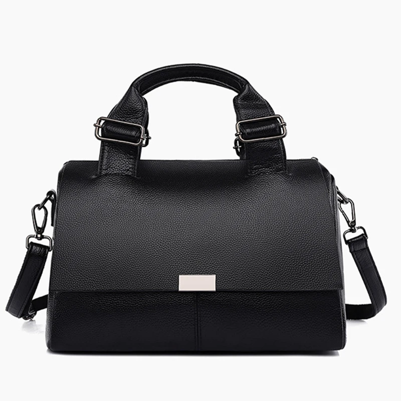 

Сумка-тоут женская из натуральной кожи, вместительный мессенджер для путешествий, Роскошный дизайнерский саквояж на плечо