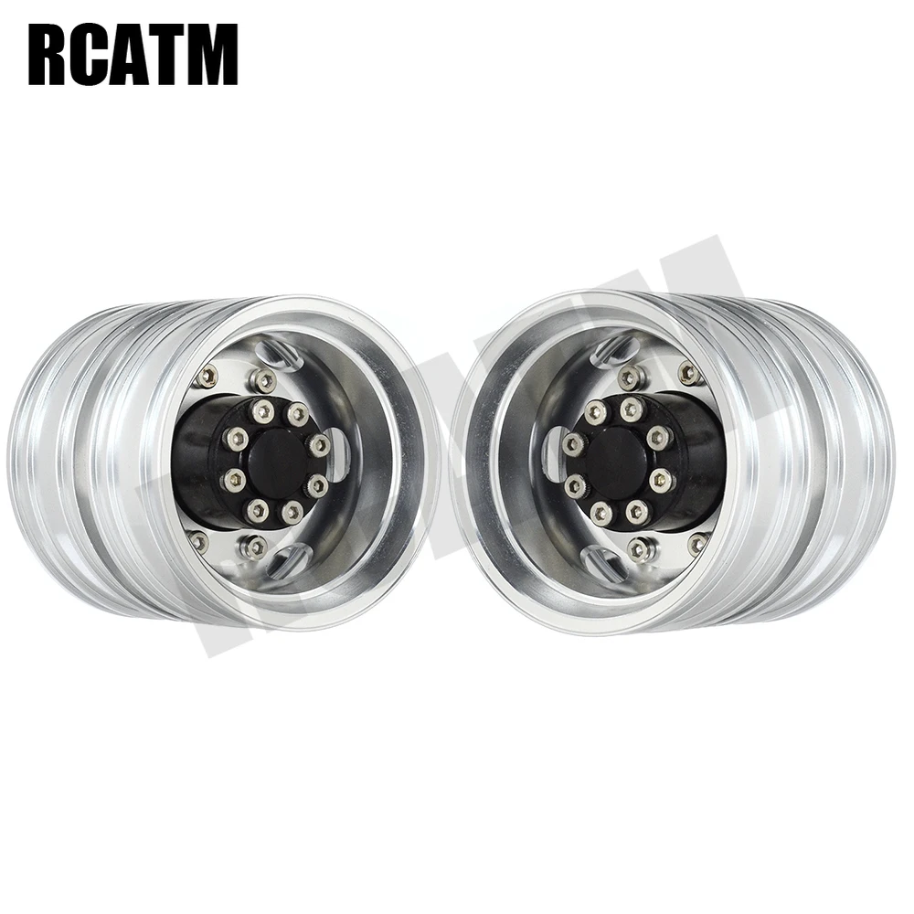 2 шт. высокое качество CNC металлический сплав передний задний обод ступицы колеса