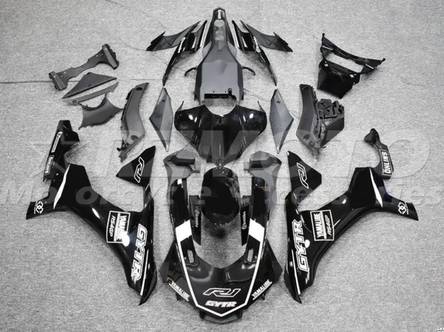 

НОВЫЕ комплекты обтекателей из АБС-пластика, подходят для YAMAHA YZF-R1 R1 2015 2016 2017 2018 2019 15 16 17 18 19, комплект обтекателей черного и белого цвета