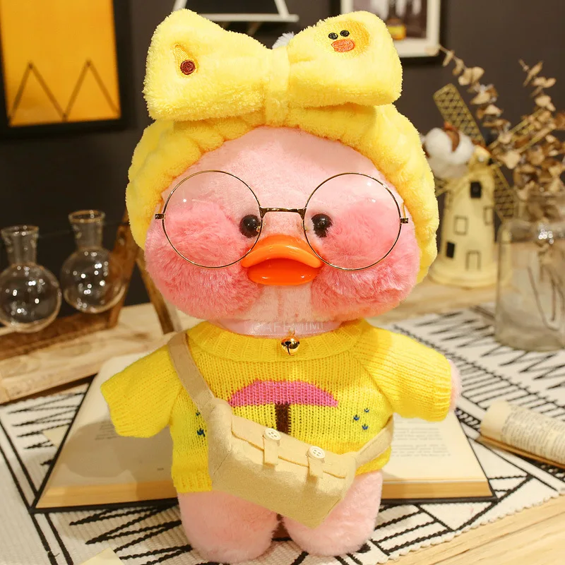 

LaLafanfan Duck Plush Kids Dolls Girls Stuffed Toy Soft Kawaii Doll Animal Cartoon Cute Xmas Birthday Women Gift Children 30cm