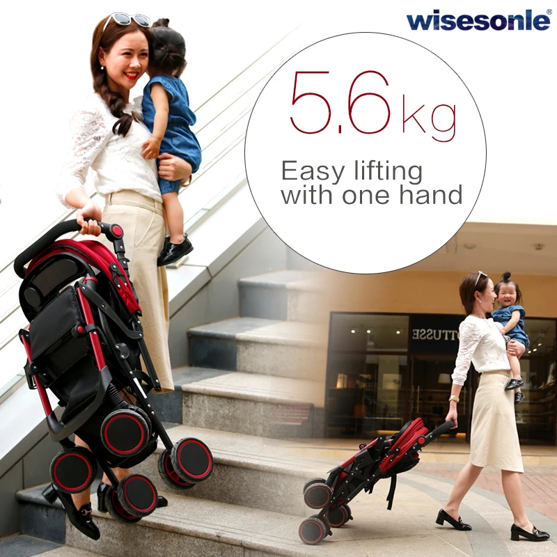 Детская коляска может лежать и складывать четыре колеса амортизирующая детская